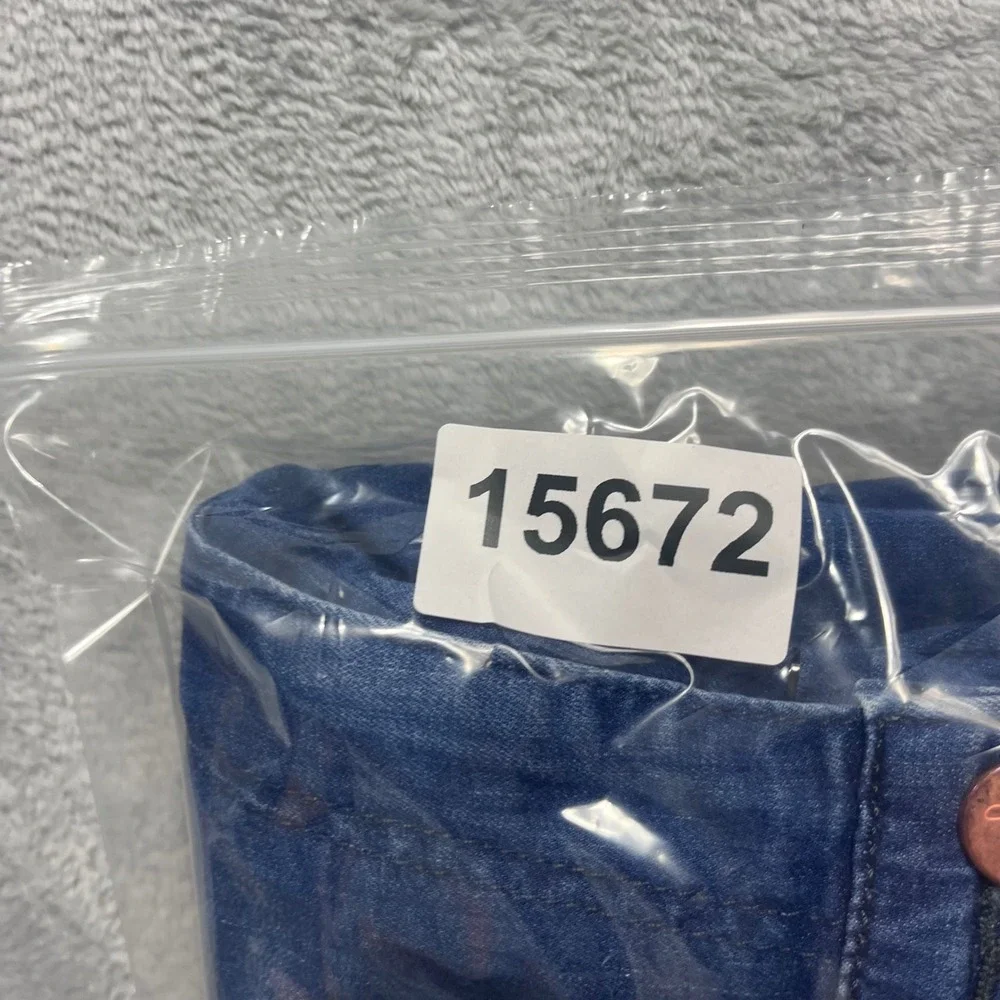 Mugsy Lake Shores Mens Jeans 38x32 Medium Wash Blue Stretch Straight Leg Denim